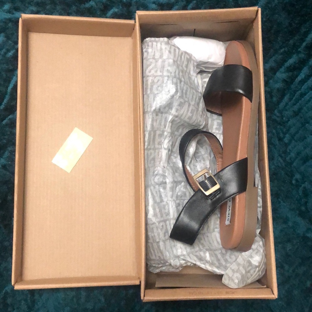 Steve Madden Black leat